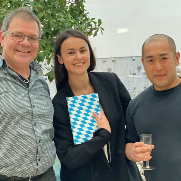 Dr. Konxhe Kulaj at her PhD defence celebration, TUM, January 2024